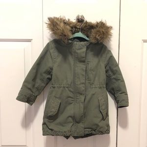 Fall Jacket with Faux Fur Vest